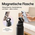 MagBottle Pro – Magnetische Thermo-Trinkflasche mit Handyhalter