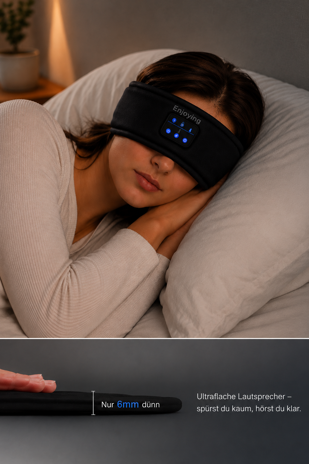 Die Bluetooth-Schlafmaske für jede Auszeit - Vopano Nox®