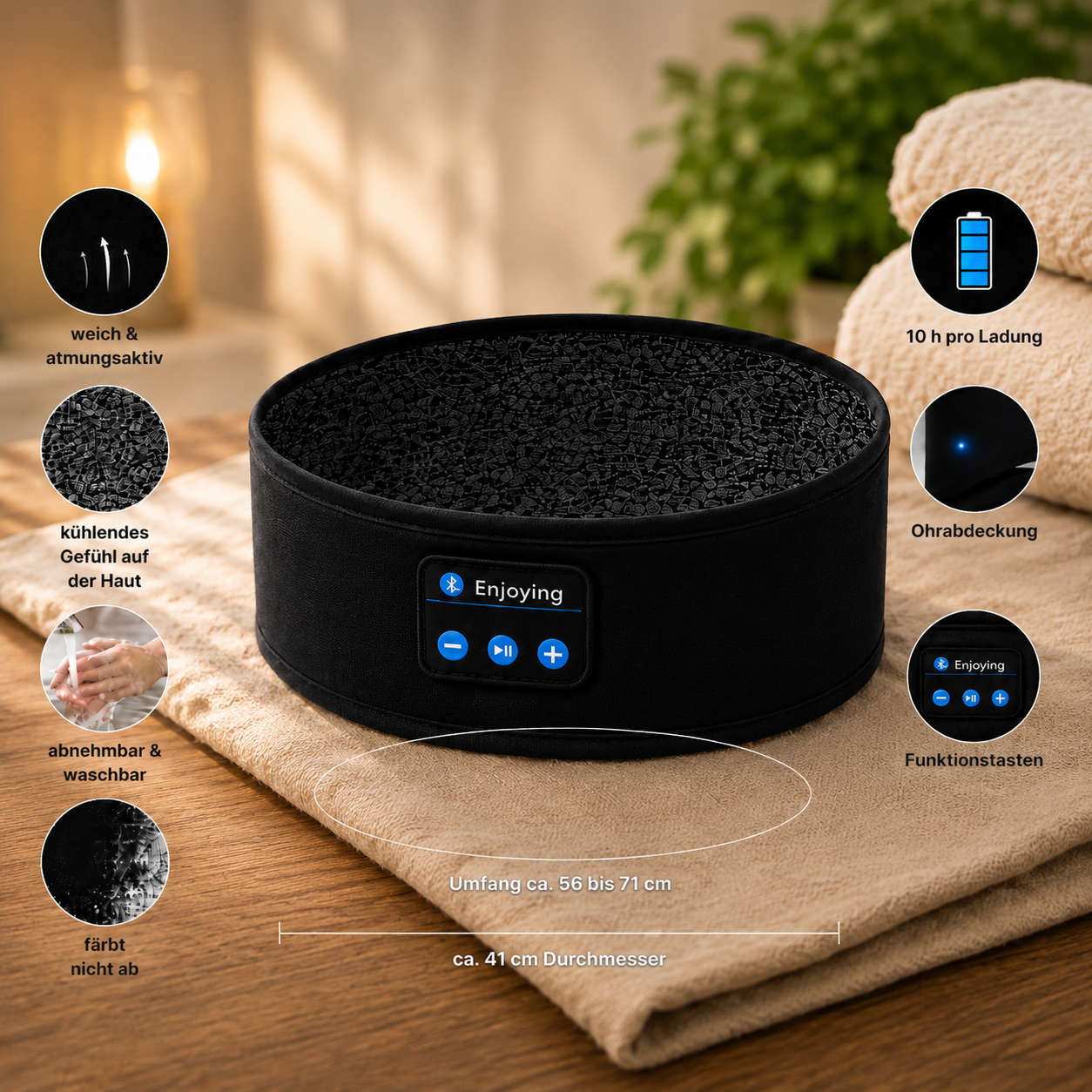 Vopano Nox® - Die Bluetooth-Schlafmaske für jede Auszeit