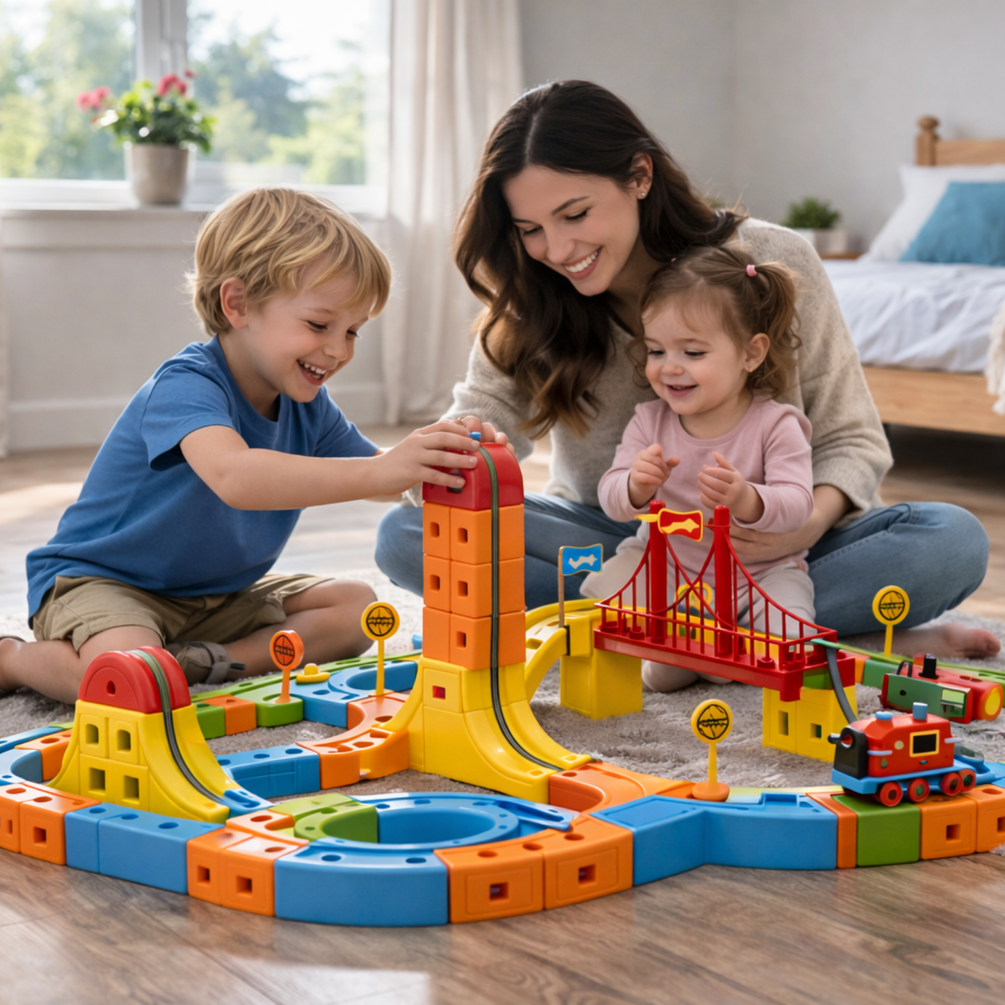 Magische Baustein-Eisenbahn für Kinder (50%Rabatt)