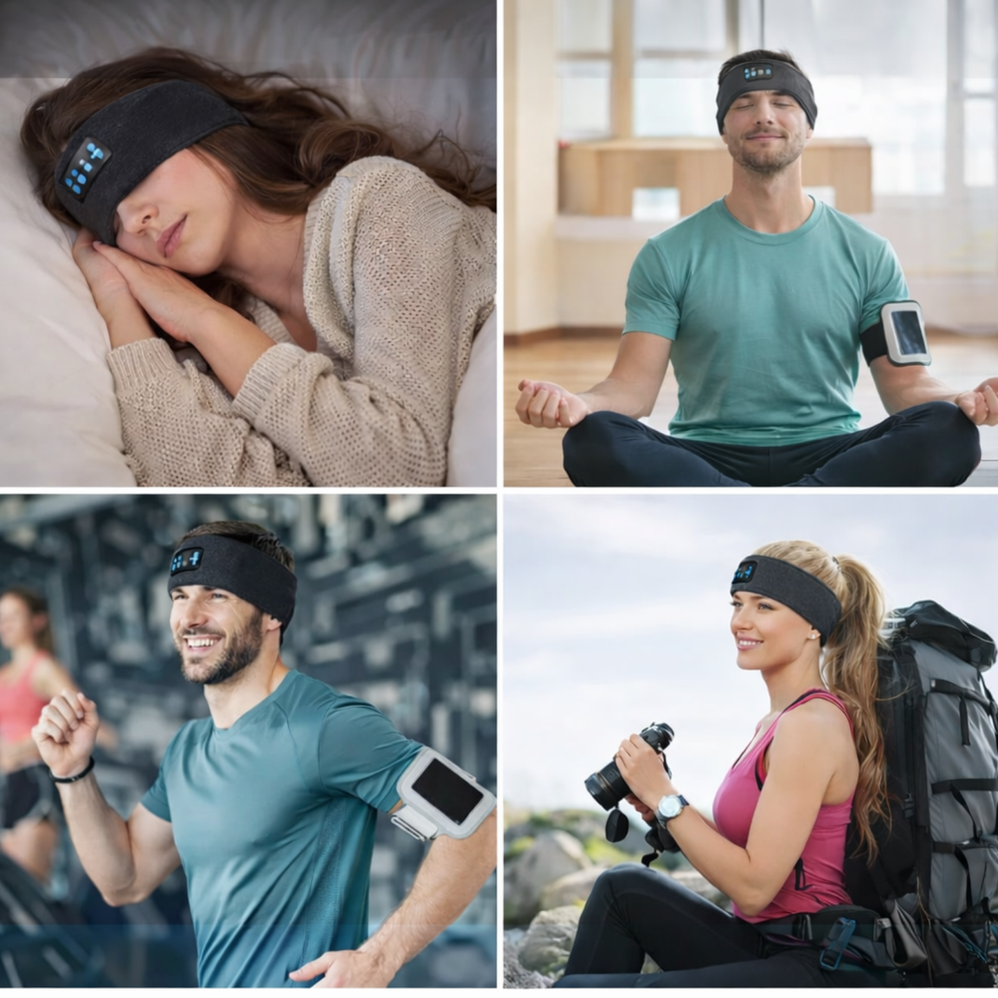 Kabellose Musik-Schlafmaske mit Bluetooth-Kopfhörern