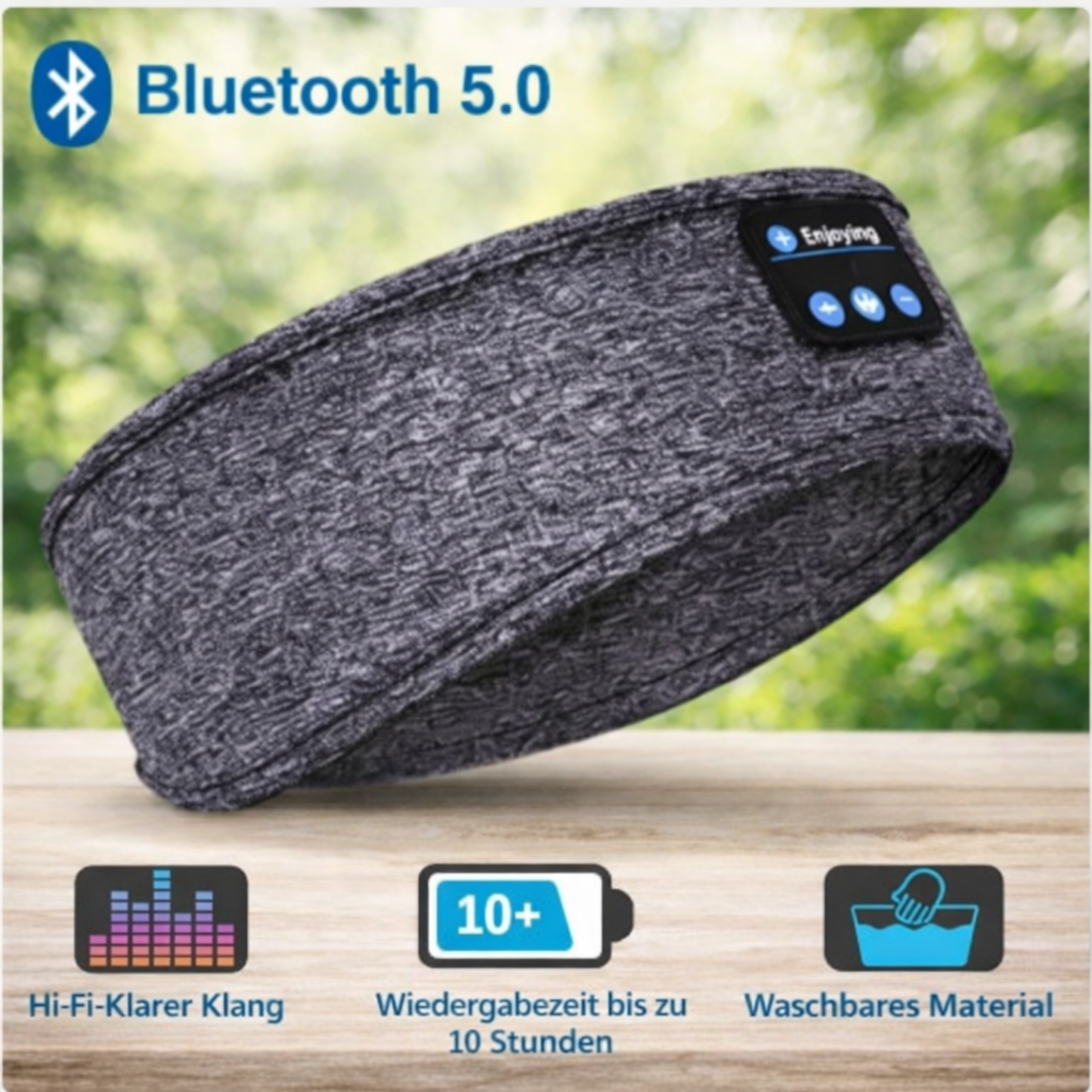 Kabellose Musik-Schlafmaske mit Bluetooth-Kopfhörern