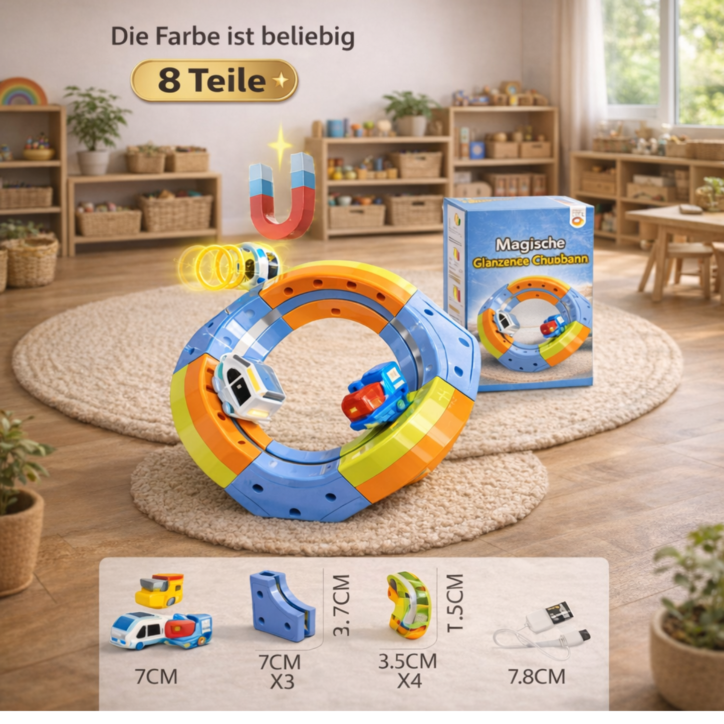 Magische Baustein-Eisenbahn für Kinder (50%Rabatt)